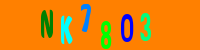 Blue Captcha Image