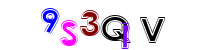 Blue Captcha Image