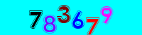 Blue Captcha Image