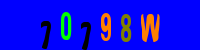 Blue Captcha Image