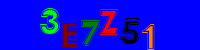 Blue Captcha Image
