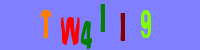 Blue Captcha Image