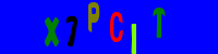 Blue Captcha Image