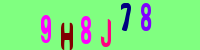 Blue Captcha Image