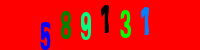 Blue Captcha Image