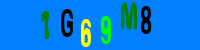 Blue Captcha Image