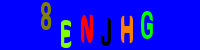 Blue Captcha Image