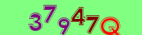 Blue Captcha Image