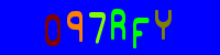 Blue Captcha Image