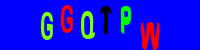 Blue Captcha Image