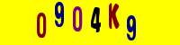 Blue Captcha Image
