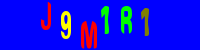 Blue Captcha Image