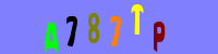 Blue Captcha Image