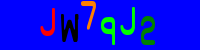 Blue Captcha Image