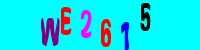 Blue Captcha Image