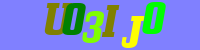 Blue Captcha Image