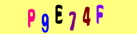 Blue Captcha Image