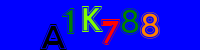 Blue Captcha Image