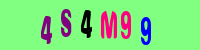 Blue Captcha Image