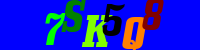Blue Captcha Image