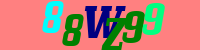 Blue Captcha Image