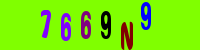 Blue Captcha Image