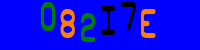 Blue Captcha Image