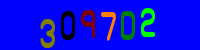 Blue Captcha Image