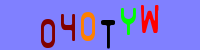 Blue Captcha Image