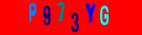 Blue Captcha Image