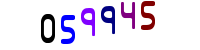 Blue Captcha Image