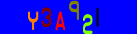 Blue Captcha Image
