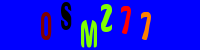 Blue Captcha Image