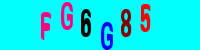 Blue Captcha Image
