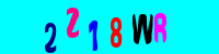 Blue Captcha Image