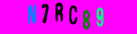 Blue Captcha Image