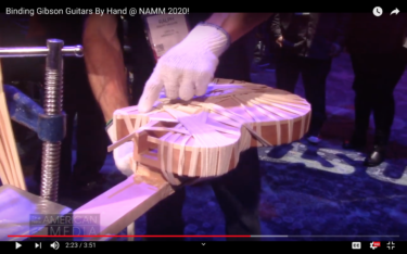 Binding Gibson Guitars By Hand @ NAMM 2020!